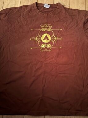 Airwalk Brown Short Sleeve Tee with Gold Graphic